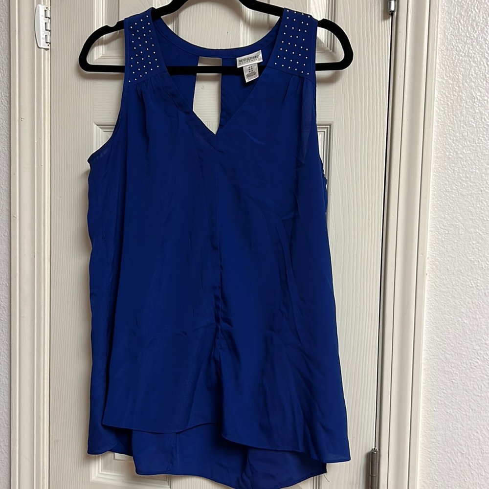 Stylish, Blue blouse motherhood maternity L